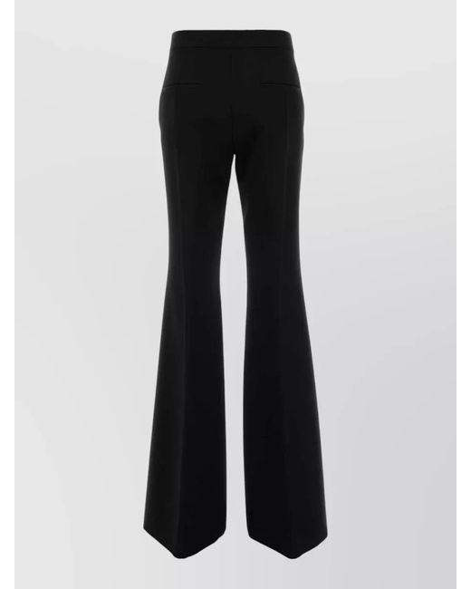 Jil Sander Black Wool Flared Trousers