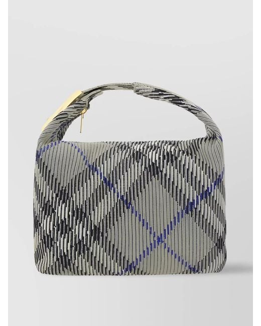 Burberry Gray Medium Nylon Mini Bag