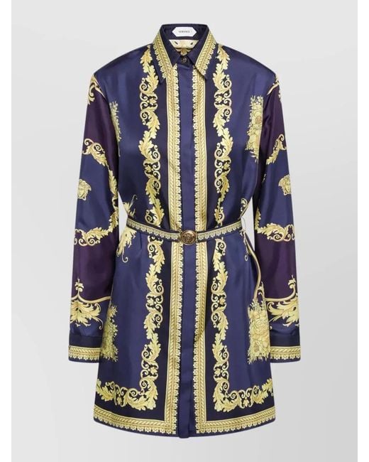 Versace Blue Midi Dress