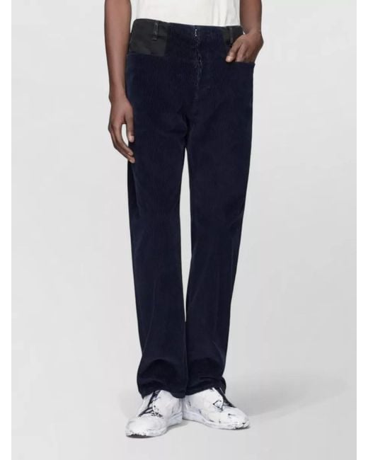 Maison Margiela Blue Straight Leg Denim Trousers Casual for men