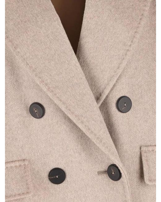 Max Mara Natural Cashmere Double-Breasted Coat