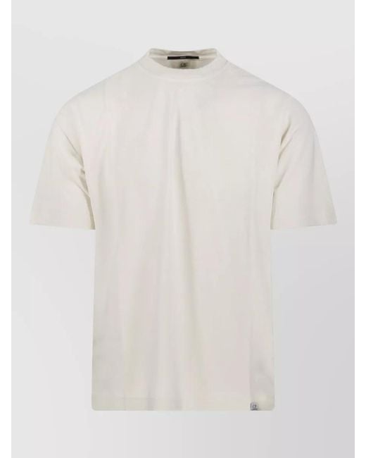 C P Company White Cotton Short-Sleeve T-Shirt for men