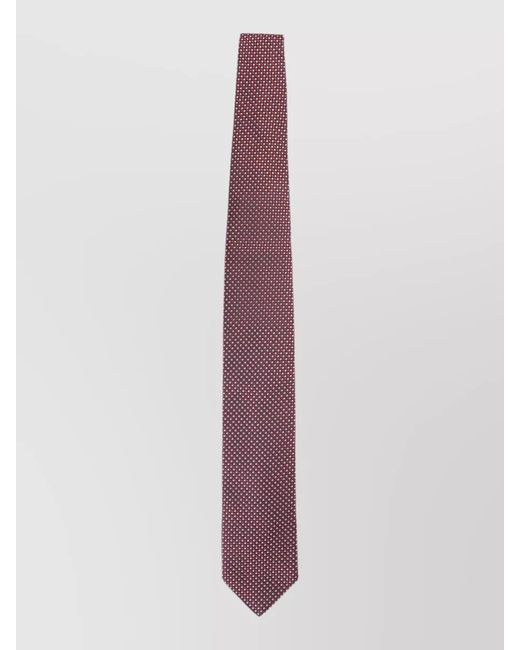 Lanvin Purple Silk Circle Dot Tie for men