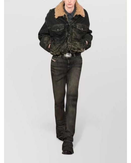 DIESEL Metallic Leather Belt
