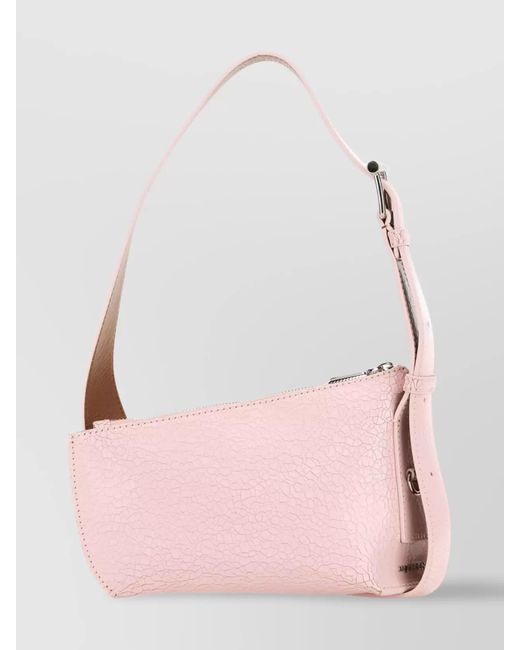 McQueen Pink Leather Crossbody Bag
