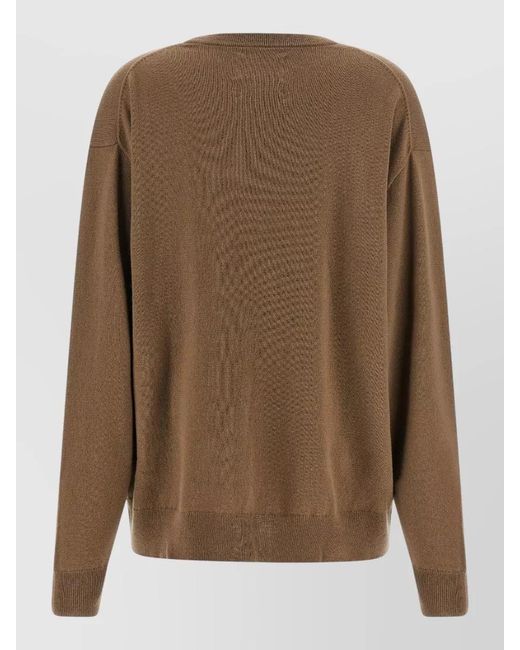 Extreme Cashmere Brown April Edition 476 Relaxed Crew Sweater