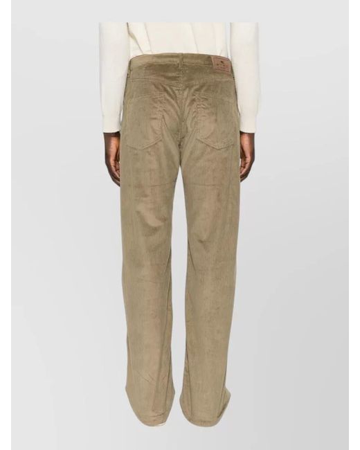 Etro Natural Straight Leg Corduroy Jeans for men