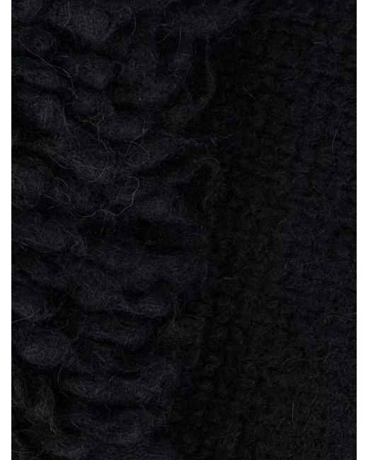 Loewe Black Alpaca Blend Scarf