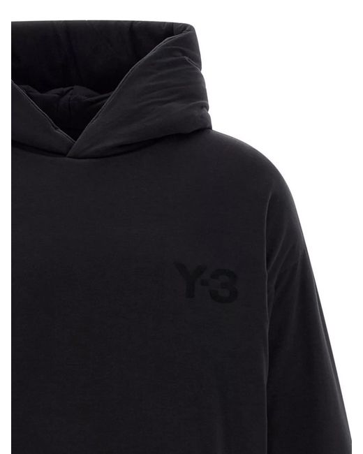 Y-3 Blue Padded Hoodie for men