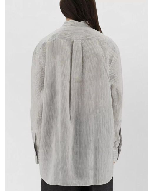 Studio Nicholson Gray Striped Shirt