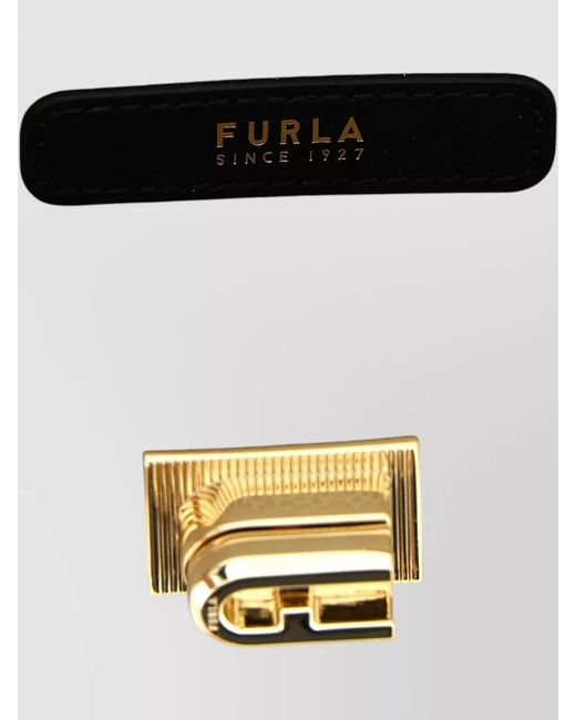 Furla Gray 1927 Mini Chain Strap Shoulder Bag