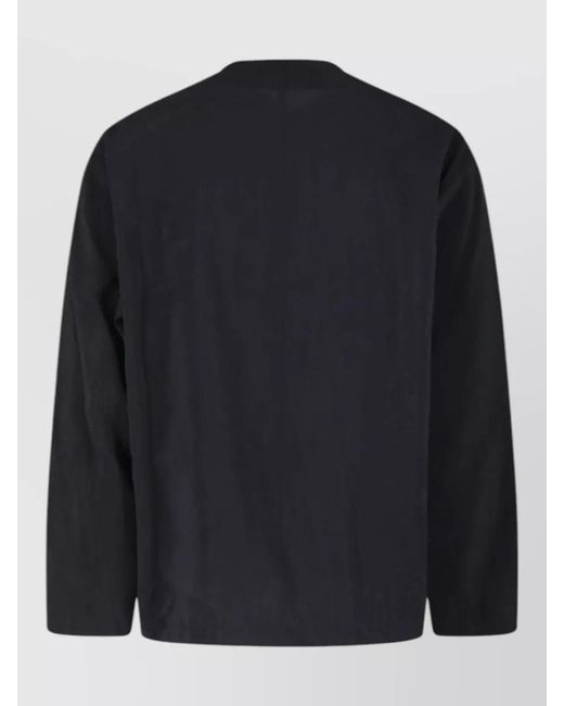 Lemaire Blue Casual Jacket Chest Pocket Long Sleeves for men