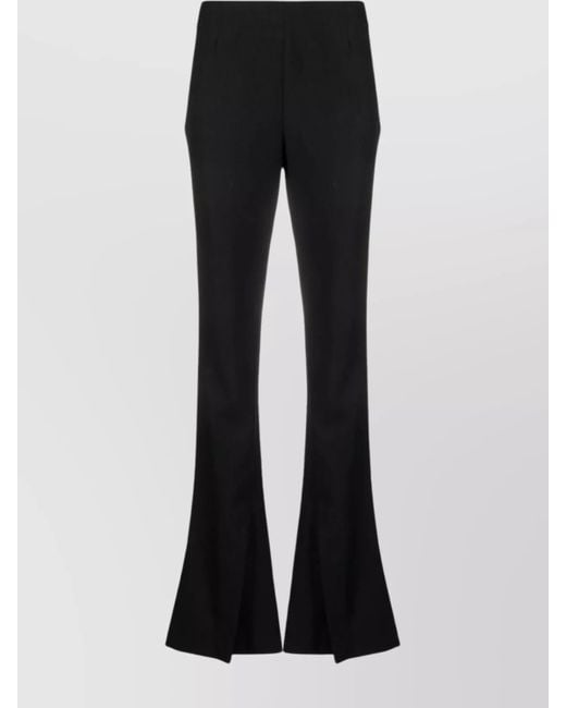 Ambush Black Virgin Wool Slim-Fit Flared Trousers