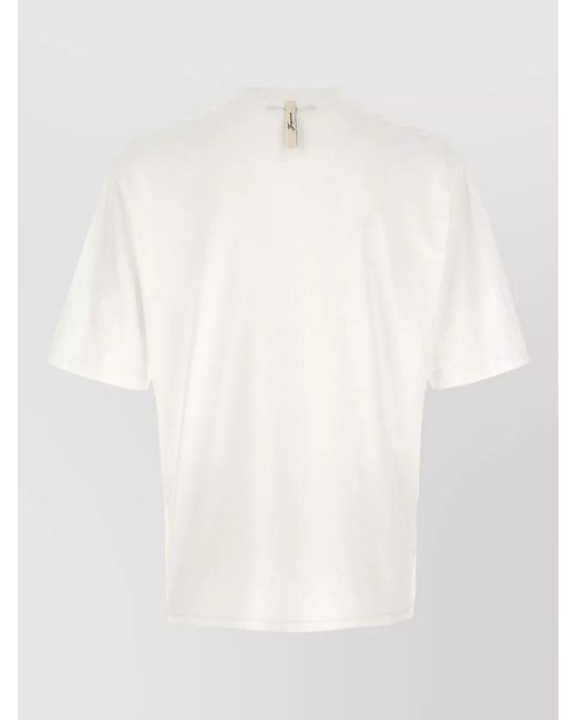 Jacquemus Natural Signature Logo Crew Neck Short Sleeve Top for men