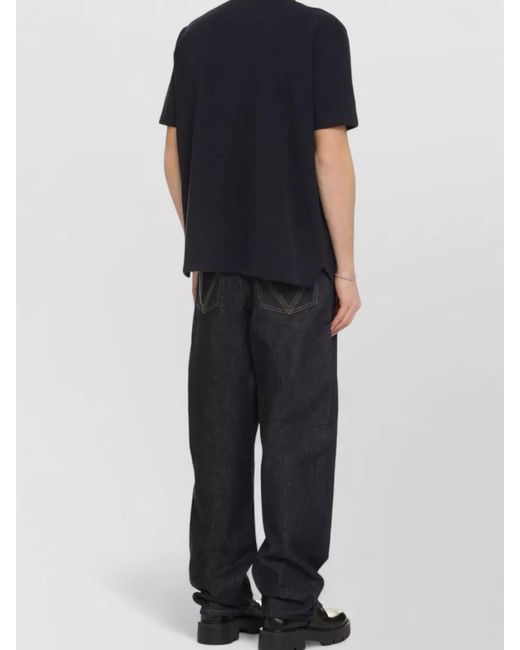 Bottega Veneta Black Short Sleeve Cotton Polo Regular Fit for men