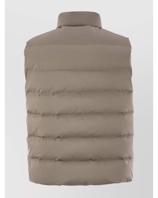 Fay Brown Puffer Gilet for men