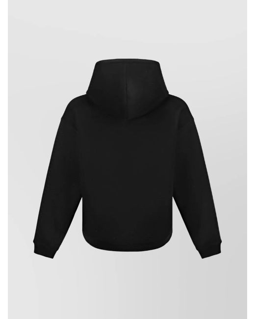 DSquared² Black Logo Print Cotton Blend Hoodie for men