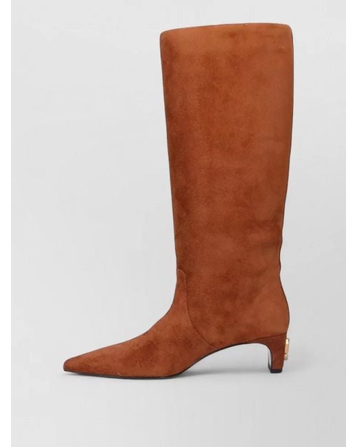Marc Jacobs Brown Knee Length Pointed Toe Suede Boots