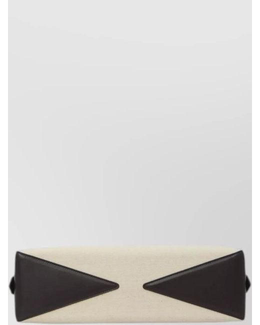 Alaïa Natural Le Teckel Medium Canvas Clutch Bag