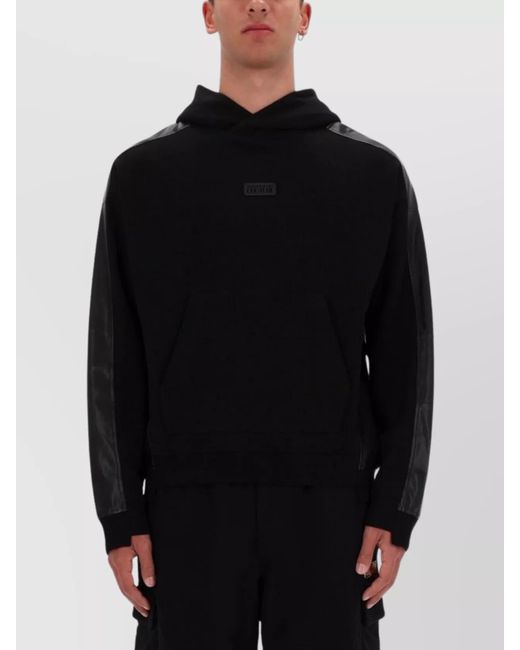 Versace Jeans Couture Black Cotton Hoodie for men