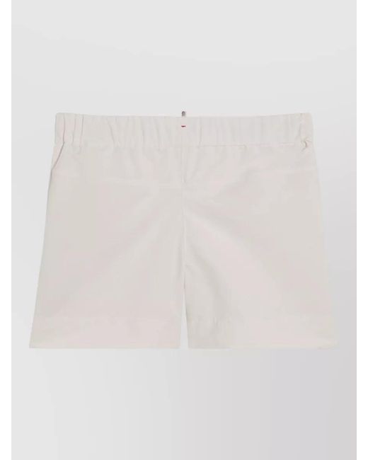 Moncler Natural Technical Knee-Length Shorts