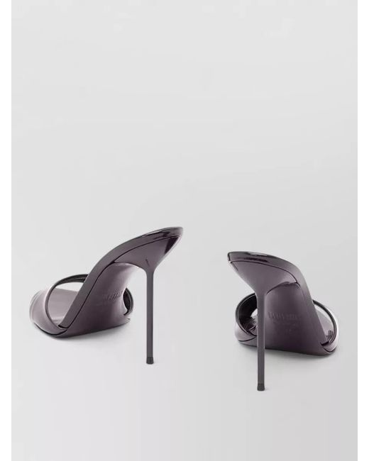 Paris Texas Multicolor Lidia Patent Calfskin Open Toe Stiletto Mules