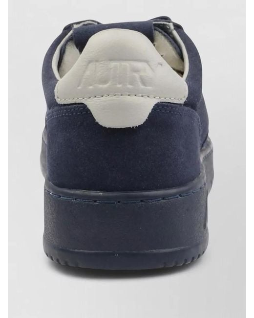 Autry Blue Low Top Lace Up Medalist Sneakers for men