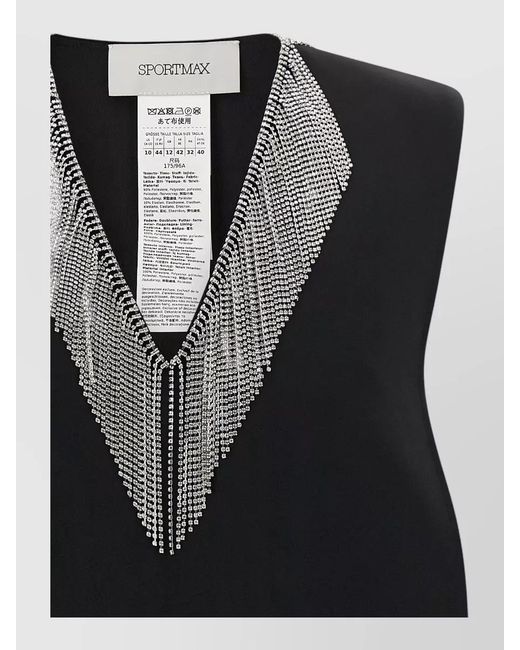 Sportmax Black Mini Dress