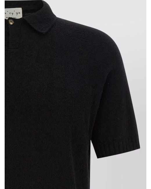 Ma'ry'ya Black Polo Shirt for men