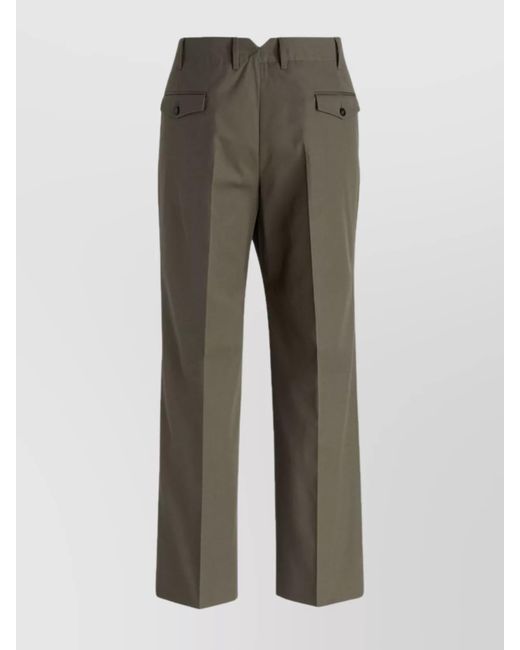 PT Torino Gray Trousers With Back Pockets And Belt Loops for men