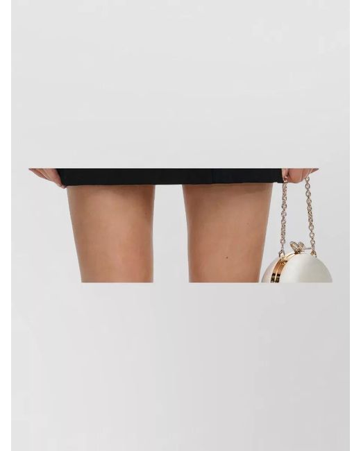 Self-Portrait Black Tailored Mini Blazer Dress Double Breasted