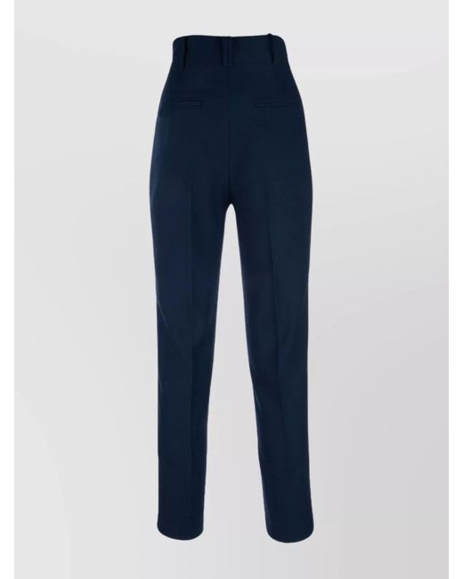 HEBE STUDIO Blue Tapered Trousers