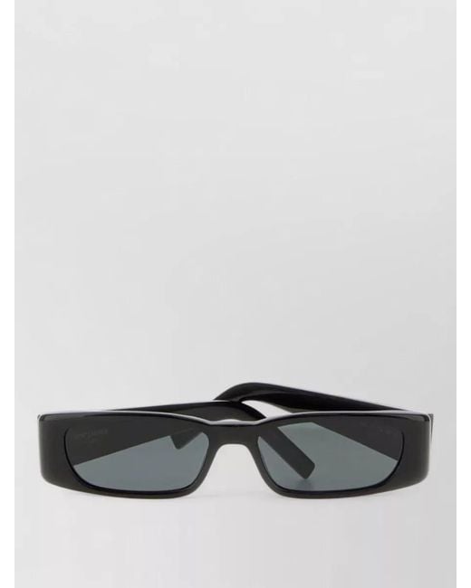 Saint Laurent Gray Acetate Sunglasses