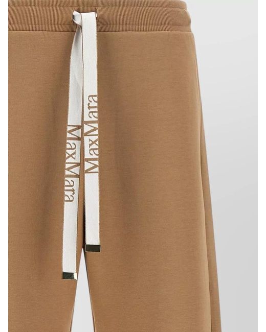Max Mara Natural Bali Drawstring Loungewear Pants