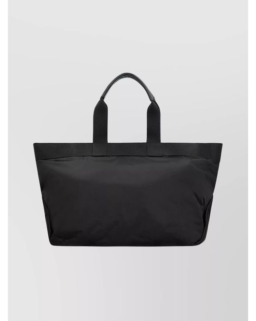 Palm Angels Black Logo-Print Tote Bag for men