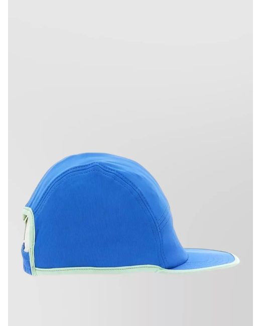 Sunnei Blue Panel Visor Hat Contrast Trim Curved Brim for men