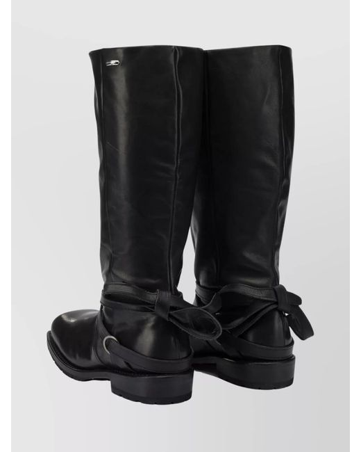 Our Legacy Black "Cattle Hide" Knee Boots