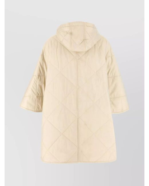 Brunello Cucinelli Natural Padded Poncho
