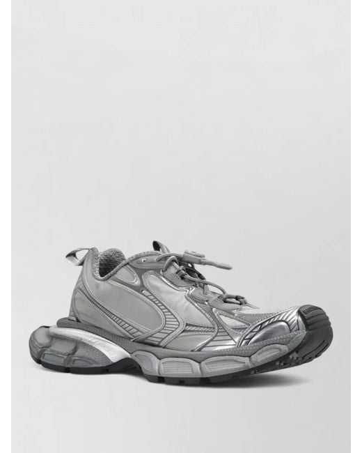 Balenciaga Gray Sneakers Low Profile Pull Tab Reflective Outsole
