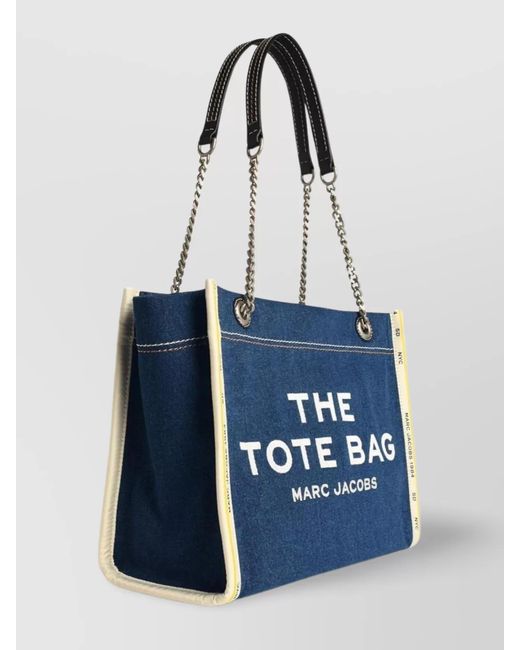 Marc Jacobs Blue The Tote Bag Medium Denim Tote Bag