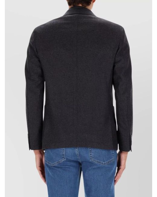 Zegna Blue Buttoned Jacket for men