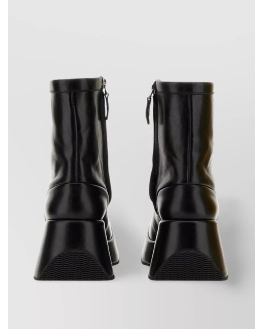 Raf Simons Black Leather Ankle Boots