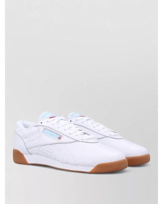 Reebok White Lace-Up Sneakers