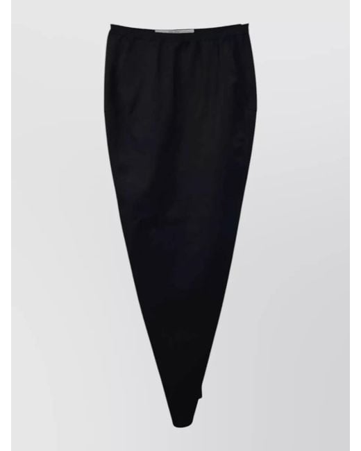 Rick Owens Black Soft Pillar Long Skirt Tapered Pants