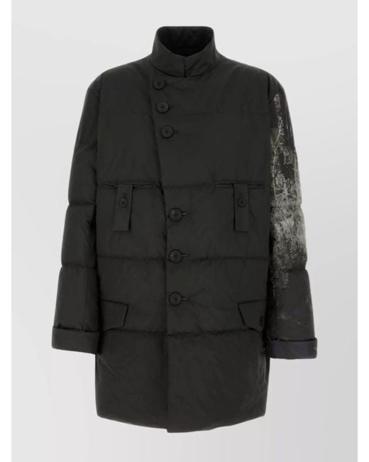 Yohji Yamamoto Black Polyester Padded Jacket for men
