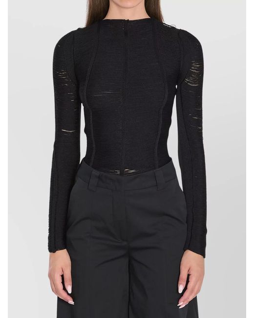 The Attico Black Sweater Viscose