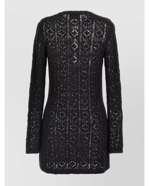 Loulou de Saison Black Silk Mini Dress