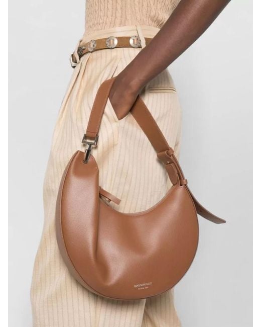 Emporio Armani Brown Medium Leather Hobo Bag Top Handle