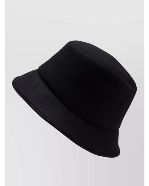 Junya Watanabe Black Wool Blend Round Crown Hat Structured
