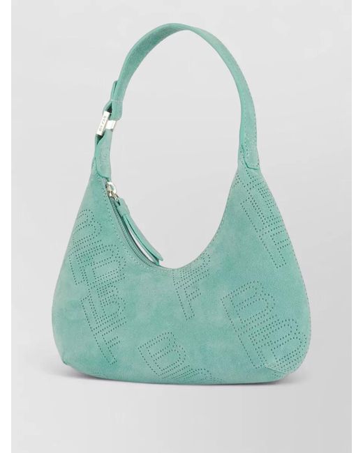 By Far Green Amber Leather Shoulder Bag